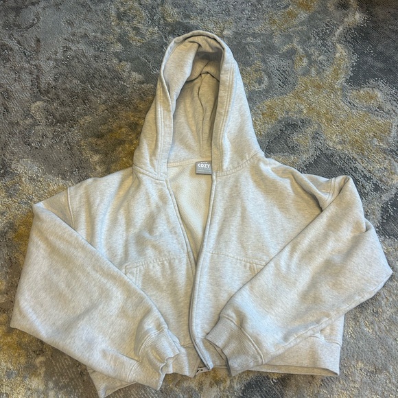 TNA Tops - TNA Light Gray Fleece Hoodie